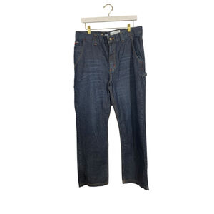 Men's 34 x 32 LAPCO FR Dark Blue Denim Flame Resistant utility workwear Jeans